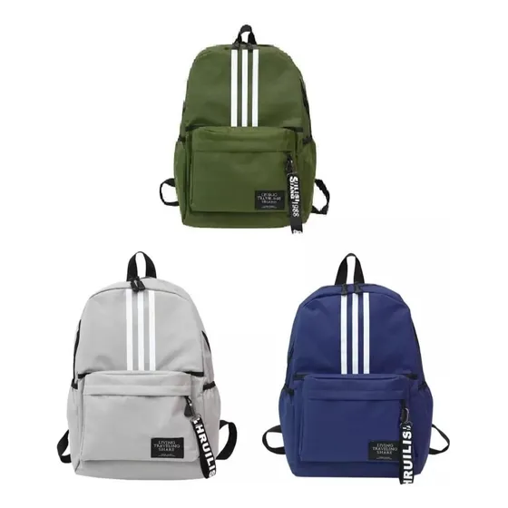 Morral Bolso Escolar Unicolor Dama Caballero Niño Mayor Y De