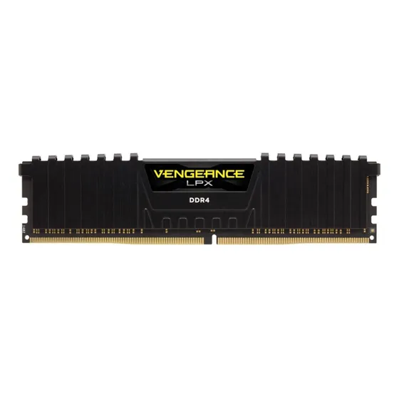 Memoria RAM Vengeance LPX gamer color black 16GB 1 Corsair CMK16GX4M1D3000C16