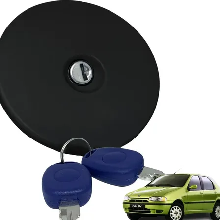 Tampa Tanque Combustivel C/ Chave Palio 96 97 98 99 00 Preta Preto