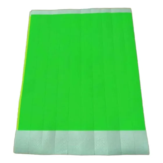 Pulseras Lisas Papel Tyvek Pack 100 Seguridad Vip Fiestas