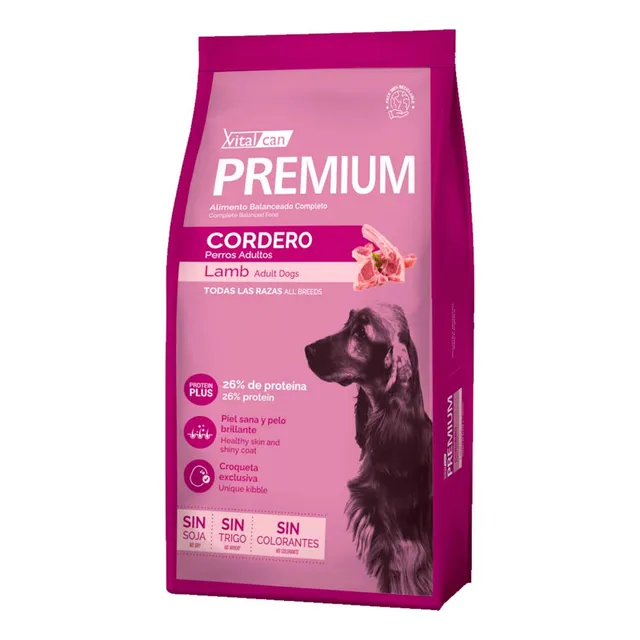 Vitalcan Premium Cordero Alimento Perro Adulto  20 Kg