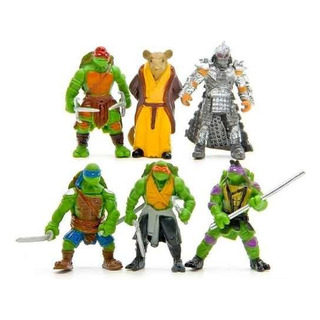 Brinquedo Kit Tartarugas Ninjas 6 Bonecos Promoção Brinquedo Kit Tartarugas Ninjas 6 Bonecos Promoção