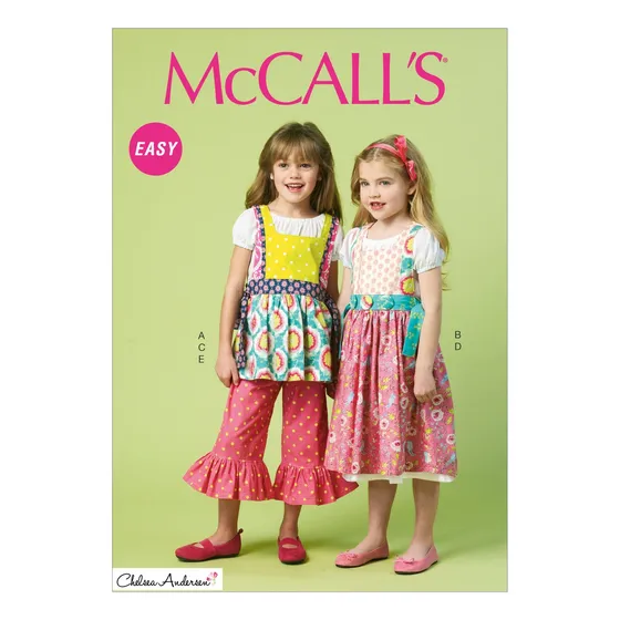Mccall Pattern Company M6916 Chidren Vestido Niña Parte Cdd