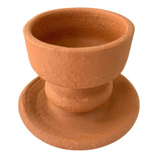 Castiçal De Barro Para Vela De 7 Dias Ou Vela Palito Castiçal De Barro Para Vela De 7 Dias Ou Vela Palito