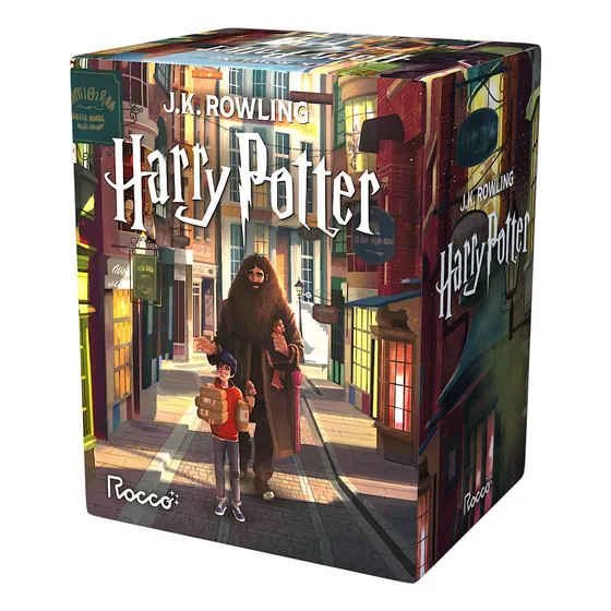 Box Harry Potter Edição Pottermore 7 Livros Com Adesivos J.K. Rowling Editorial Rocco