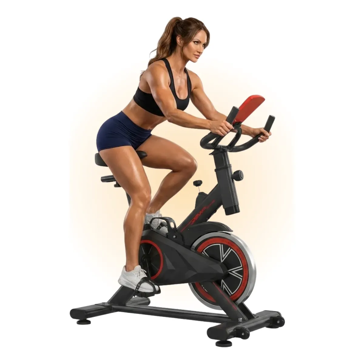 Brus fit Bicicleta Ergométrica Spinning Liftness X11 Cor Preto/vermelho Brusfit — foto 2