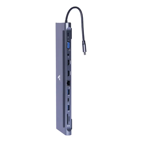 Docking Station Astra 12 En 1 Tipo C Adaptador Multipuertos