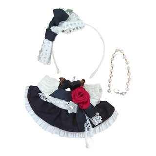 Traje De Mucama De Peluche, Accesorios Horquilla De Lazo Traje De Mucama De Peluche, Accesorios Horquilla De Lazo