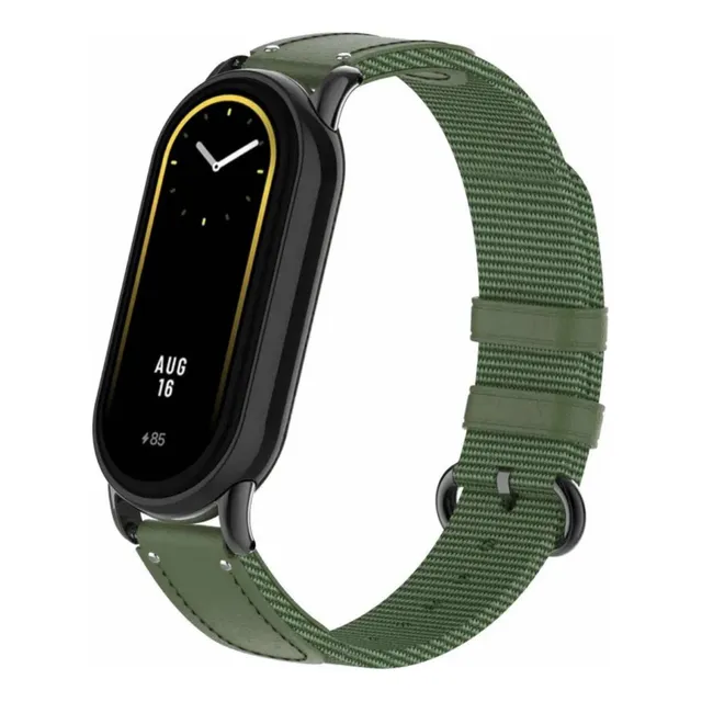 Correa Para Xiaomi Mi Band 8 De Nylon Con Cuero