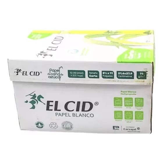 Caja X10 Resmas De Papel Bond Blanco Carta 75gr - Propal