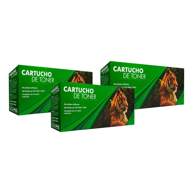 Kit 3 Toner 85a Compatible Ce285a 35a 36a M1132 p1102w Tinta Negro