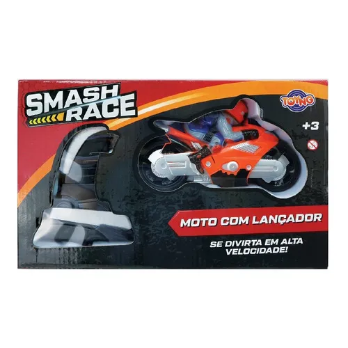 Brinquedo Smash Race Moto Com Lançador Cor Sortida 41975 Cor Colorido Personagem Smash Cars