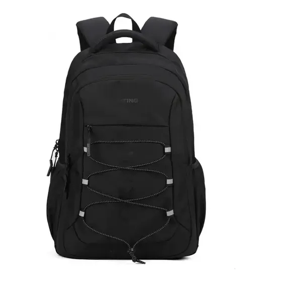 Mochila Impermeable Aoking Xn3339 Color Negro Diseño de la tela Liso