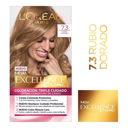 Kit De Coloración L'oréal Paris Excellence Creme Tono 7.3 Rubio Dorado