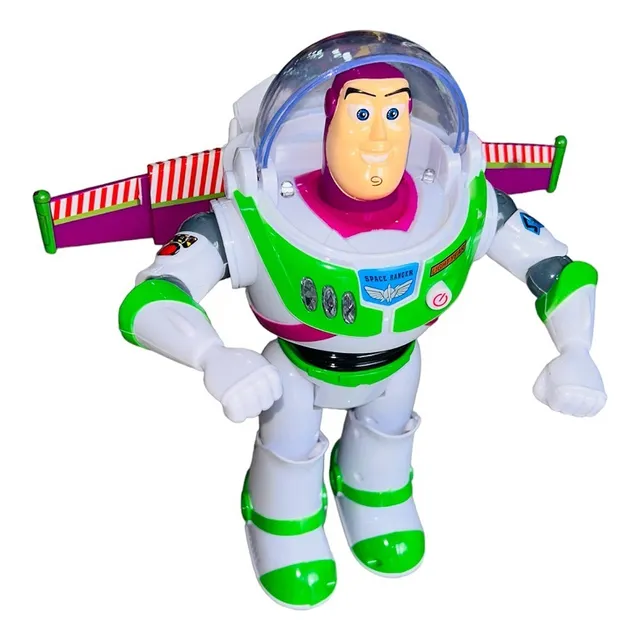 Buzz Lightyear Camina Luz Sonido Y Alas Plegables