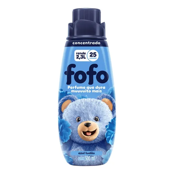 Amaciante De Roupa Concentrado Tudão Azul Fofo 500ml Atacado