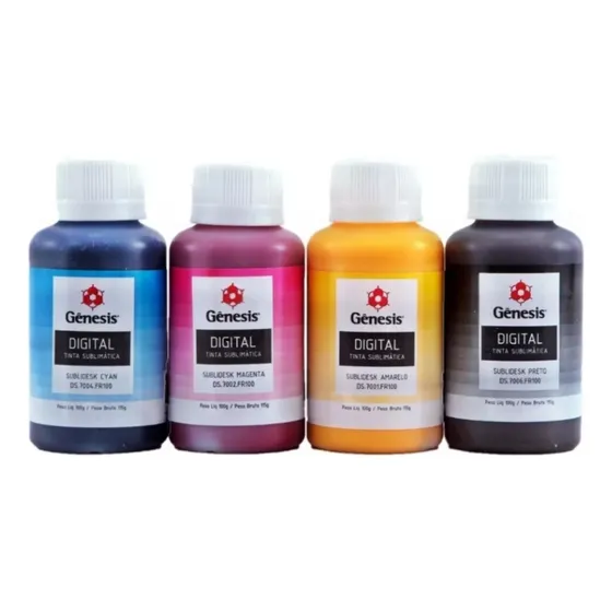 Kit 4 Tinta Sublimatica Genesis Sublidesk 100ml Cada..