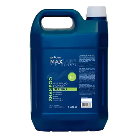 Shampoo Premium Banho Tosa Profissional Pet Clean Max 5l Fragrância Neutra