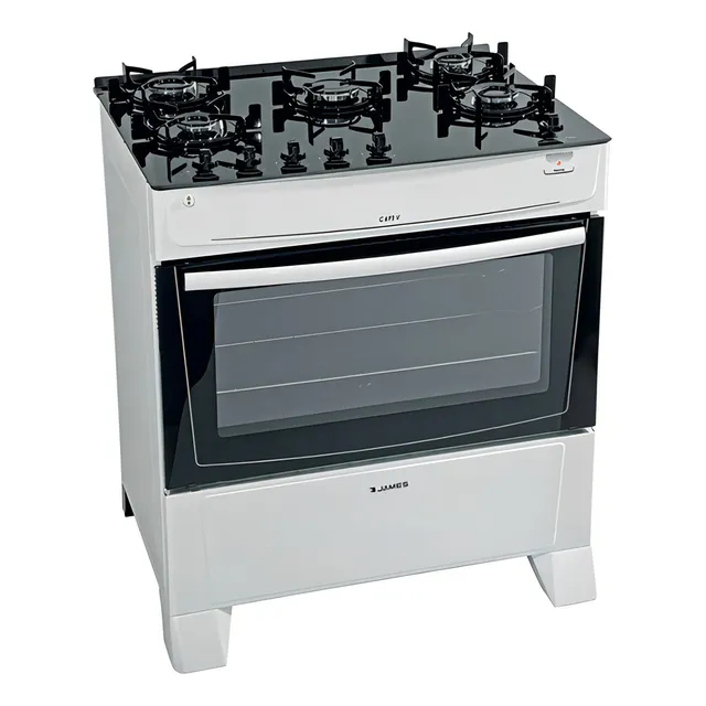 Cocina A Gas James 5h C 695 V Blanca - Color Blanco Tipo de conexión Gas envasado