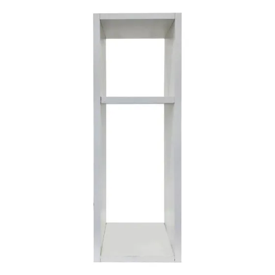 Mesa De Cabeceira Safira Pequena 20x20x60cm Branco Quarto Sala