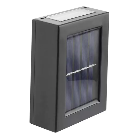 Aplique Pared Led Solar Caminero Fotocelula Doble Luz