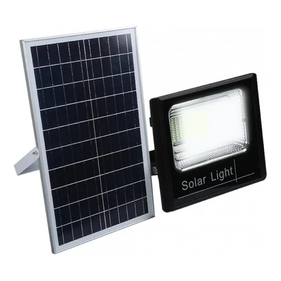 Lampara Reflector Solar Para Exteriores Con Panel Ip67 40w