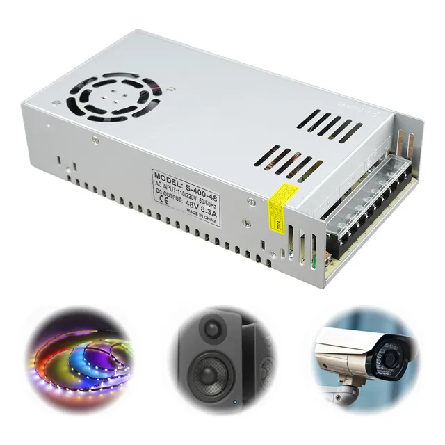 Fuente Conmutada 48v 8.3a 400w Eliminador Transformador