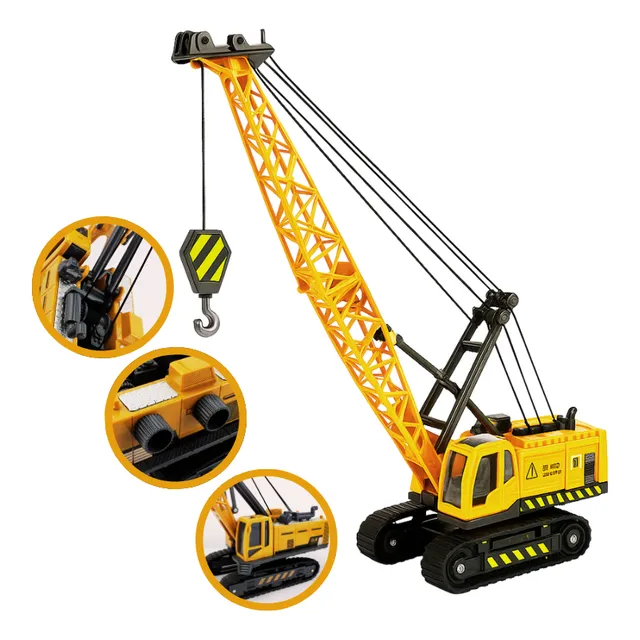 Carrinho Miniatura Guindaste Articulado Gira 360° Gancho