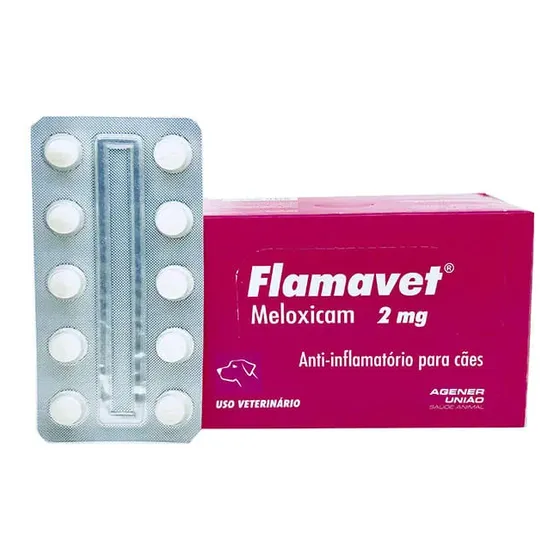 Flamavet 2mg - 10 Comprimidos Cartela Avulsa + Bula