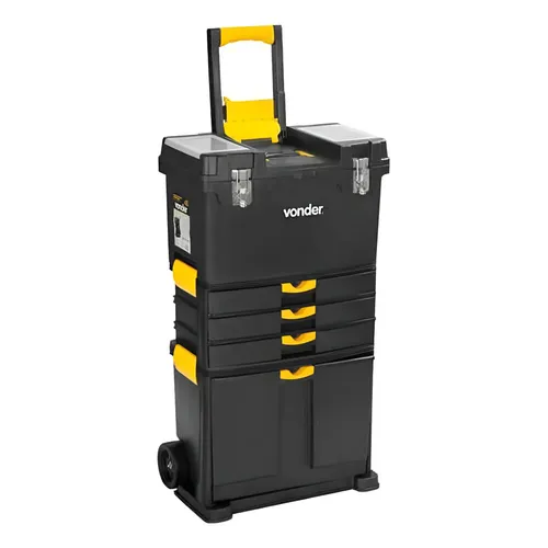 Carrinho Modular Dexter Pro 38L com Rodas e Alça 69x38x52,6cm