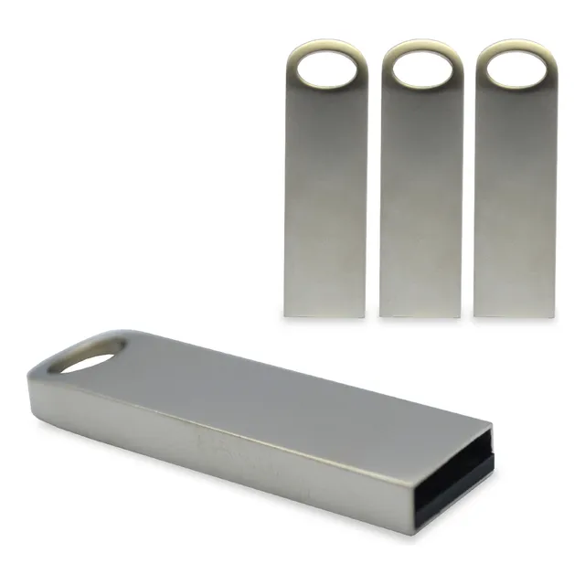 Memoria Usb  Plateado 4gb Paq.25pz