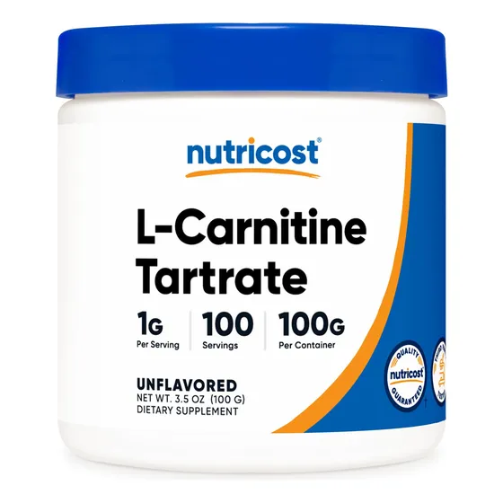 Suplemento Nutricost De Tartrato De L-carnitina En Polvo 100