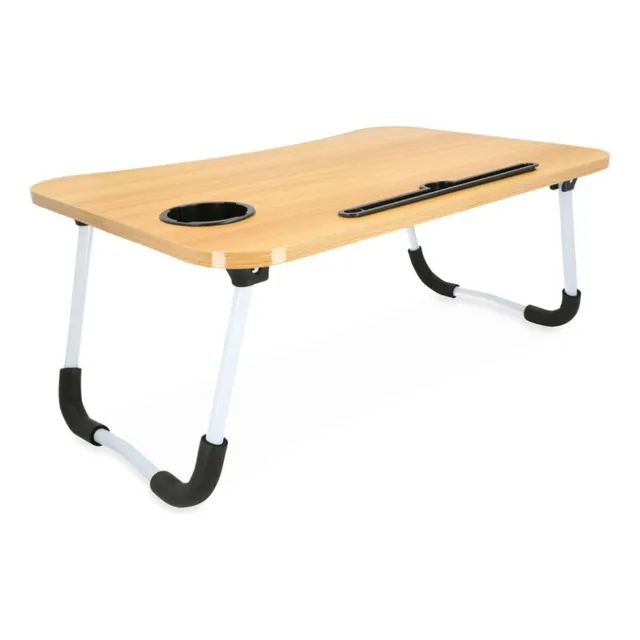 Mesa Plegable Amarilla De Trabajo Para Laptop Modelo Diana Color Ocre