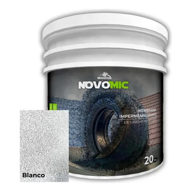 Novomic Membrana De Caucho Goma Reciclado 20kg - New Life