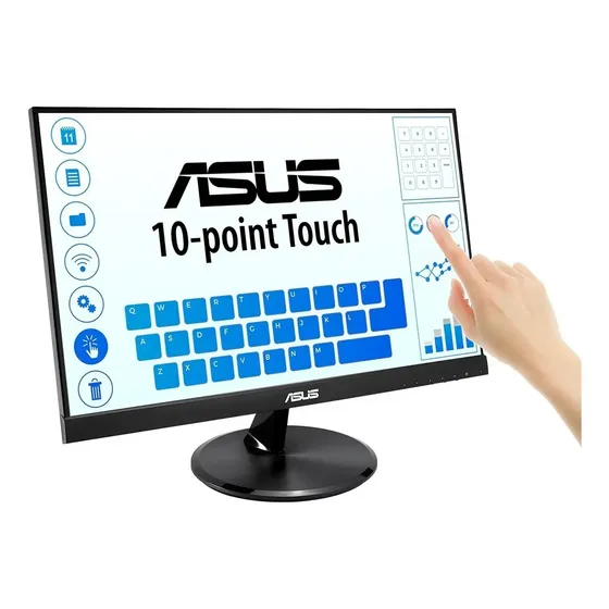 Monitor Asus Táctil 21,5 Full Hd Ips Hdmi Vga Usb Multitouch Color Negro