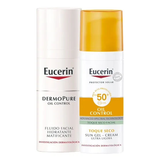 Eucerin Combo Protección Matificante Hidratante Piel Grasa