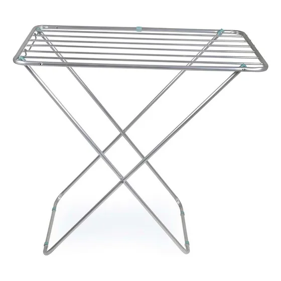 Tendedero Tender Para Ropa Plegable Aluminio Mor Color Plateado