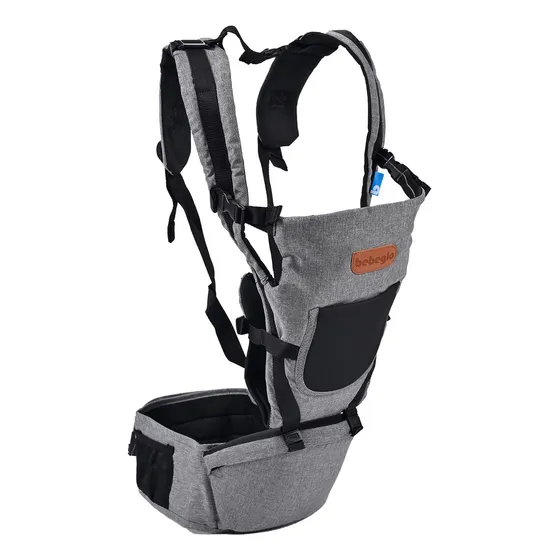 Porta Bebe Ergonómico Bebeglo Rs-80180 Color Gris