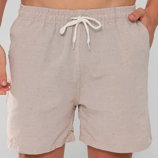 Short De Linho Masculino Bermuda Praia Verao Confortavel