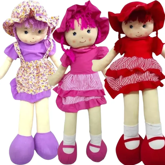 Muñeca Pepona Gigante De Tela Bordada 120 Cm Juguetes Niñas