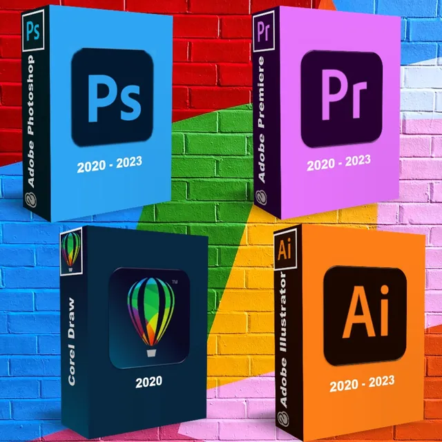 Adobe Pack 4x1 Photoshop Premiere Coreldraw Permanentes
