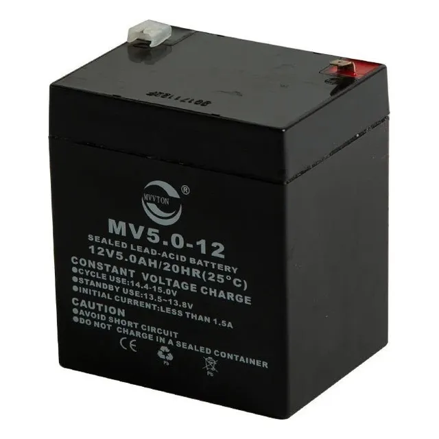 Batería Mvvton Agm Mv5.0-12 Plomo-ácido Sellada Vrla 12v 5ah