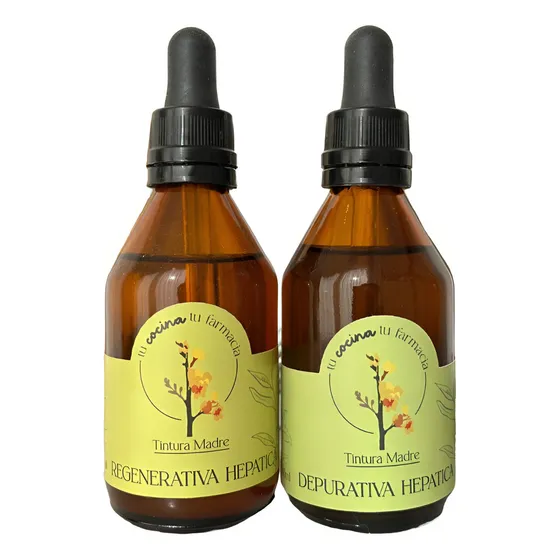 Tintura Madre Detox Hepatico Kit Depurativo Higado X 60cc Sabor Detox Sistema Digestivo