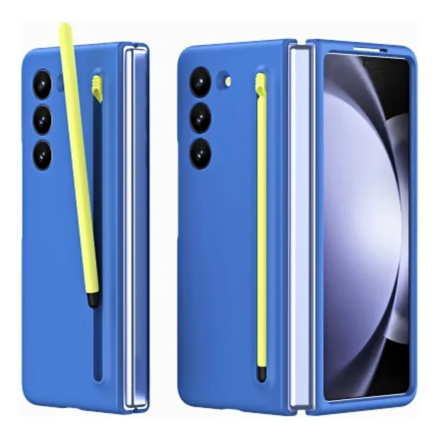 Funda Bumper Silicona Para Samsung Z Fold 5 Con Vidrio Y Pen