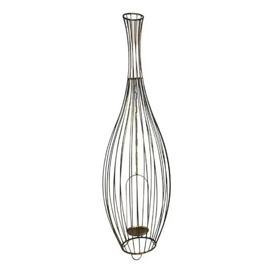 Enfeite Garrafa Decorativa Porta Vela Para Chão Ou Aparador
