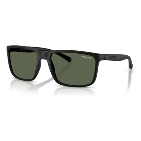 Oculos De Sol Arnette Stripe 0an4251-58 Cor Sólida Recycled Matte Black - Dark Green Dark Green Recycled Matte Black
