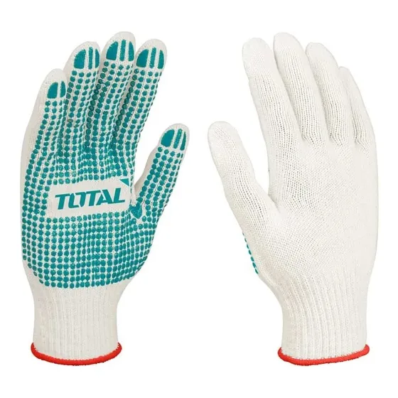 Guante Carolina Tejido Punto Pvc Marca Total Por Docena