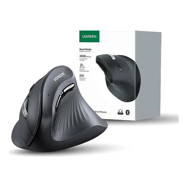 Mouse Ergonómico Bluetooth Ugreen Vertical Silencioso 2.4ghz