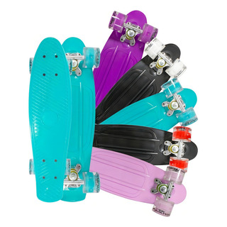 Patineta Tipo Penny Classic Banana De Colores Con Luz Led Patineta Tipo Penny Classic Banana De Colores Con Luz Led