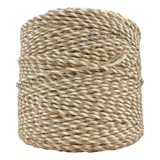 Hilo Mixto Yute Algodón 3mm. 50mts. Combinado Ideal Macrame!